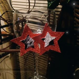 Faux Leather Earrings